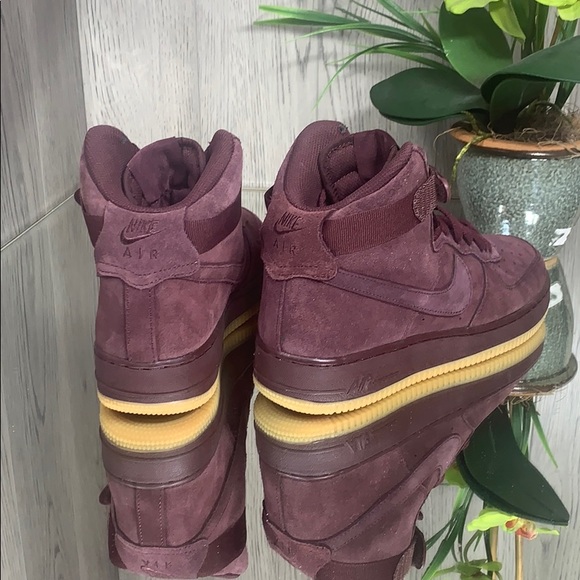❤️ Nike Air Force 1 High LV8 (GS) burgundy crush/b - Picture 4 of 8